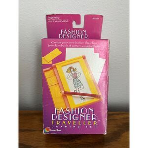 Vtg - Lanard Toys - Fashion Designer Traveler Drawing Set - 1992
